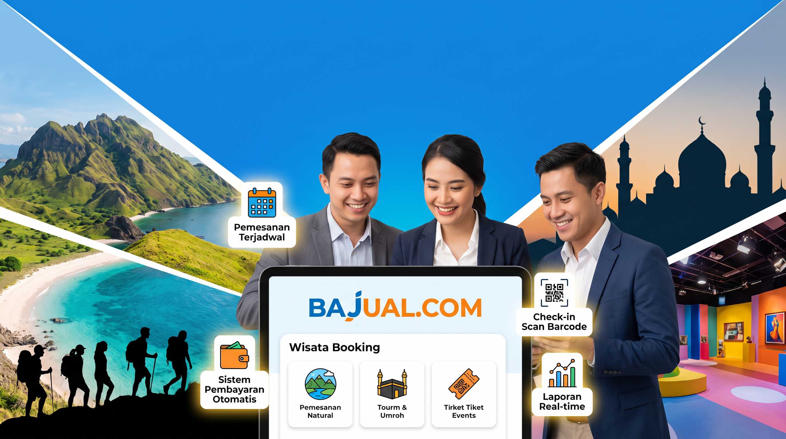 Tourism/Wisata di BAJUAL.COM: Solusi Cerdas Digitalisasi dan Manajemen Booking Bisnis Pariwisata Anda